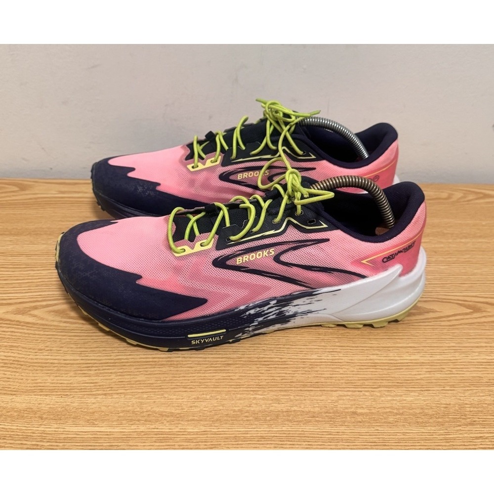 Brooks Catamount 3 Women's US 11 Pink Peacoat Speed Trail Running Shoes